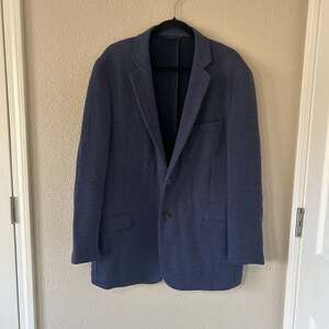 Brooks Brothers Regent Fit Two-Button Knit Sport Coat Navy Blue
